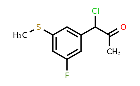 1806694-09-6 | 1-Chloro-1-(3-fluoro-5-(methylthio)phenyl)propan-2-one