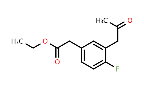 1806694-45-0 | Ethyl 4-fluoro-3-(2-oxopropyl)phenylacetate