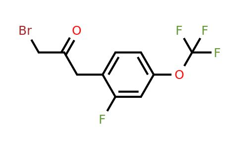 1806694-50-7 | 1-Bromo-3-(2-fluoro-4-(trifluoromethoxy)phenyl)propan-2-one