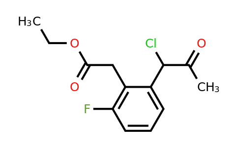1806694-63-2 | Ethyl 2-(1-chloro-2-oxopropyl)-6-fluorophenylacetate