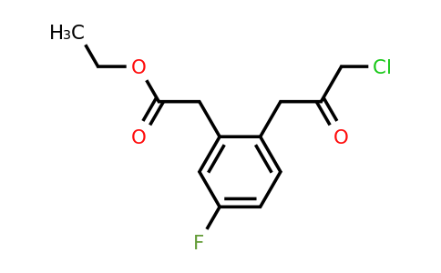 1806694-69-8 | Ethyl 2-(3-chloro-2-oxopropyl)-5-fluorophenylacetate