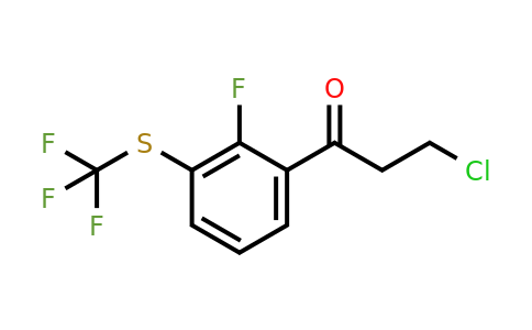 1806695-23-7 | 3-Chloro-1-(2-fluoro-3-(trifluoromethylthio)phenyl)propan-1-one