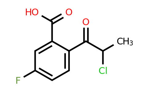 1806695-63-5 | 2-(2-Chloropropanoyl)-5-fluorobenzoic acid