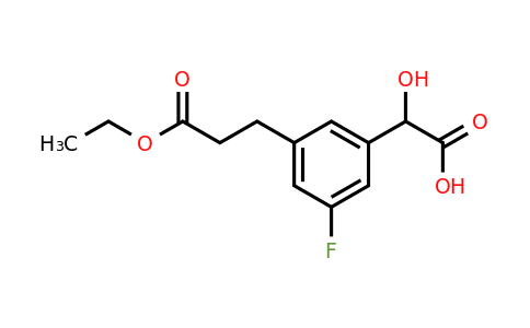 1806696-48-9 | 3-(3-Ethoxy-3-oxopropyl)-5-fluoromandelic acid
