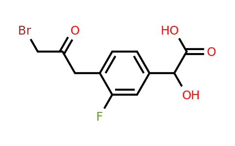 1806696-93-4 | 4-(3-Bromo-2-oxopropyl)-3-fluoromandelic acid