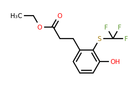 1806697-47-1 | Ethyl 3-(3-hydroxy-2-(trifluoromethylthio)phenyl)propanoate