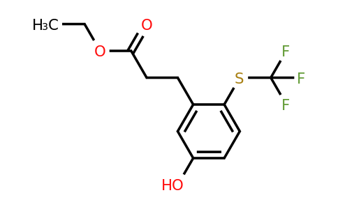 1806697-54-0 | Ethyl 3-(5-hydroxy-2-(trifluoromethylthio)phenyl)propanoate