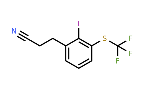 1806697-79-9 | 3-(2-Iodo-3-(trifluoromethylthio)phenyl)propanenitrile