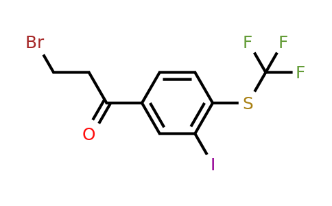 1806697-89-1 | 3-Bromo-1-(3-iodo-4-(trifluoromethylthio)phenyl)propan-1-one