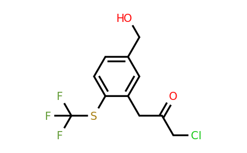 1806699-22-8 | 3-(3-Chloro-2-oxopropyl)-4-(trifluoromethylthio)benzylalcohol