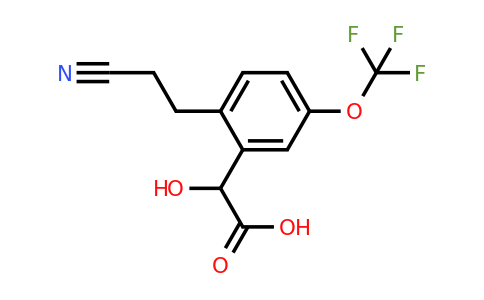 1806701-12-1 | 2-(2-Cyanoethyl)-5-(trifluoromethoxy)mandelic acid