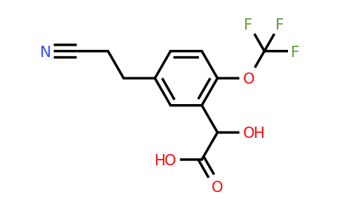1806701-18-7 | 5-(2-Cyanoethyl)-2-(trifluoromethoxy)mandelic acid