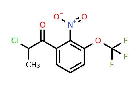 1806701-25-6 | 2-Chloro-1-(2-nitro-3-(trifluoromethoxy)phenyl)propan-1-one