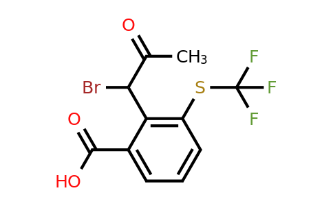 1806701-35-8 | 2-(1-Bromo-2-oxopropyl)-3-(trifluoromethylthio)benzoic acid