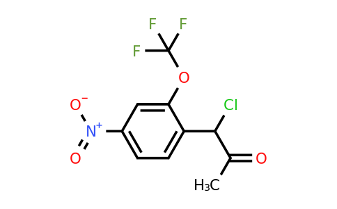 1806701-46-1 | 1-Chloro-1-(4-nitro-2-(trifluoromethoxy)phenyl)propan-2-one