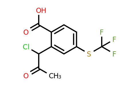 2-(1-Chloro-2-oxopropyl)-4-(trifluoromethylthio)benzoic acid