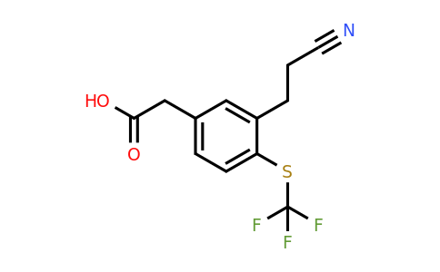 1806701-58-5 | 3-(2-Cyanoethyl)-4-(trifluoromethylthio)phenylacetic acid