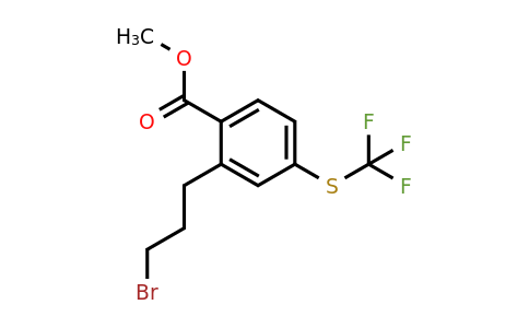 1806702-45-3 | Methyl 2-(3-bromopropyl)-4-(trifluoromethylthio)benzoate