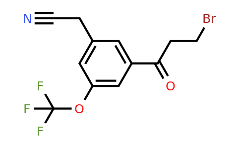 1806702-52-2 | 3-(3-Bromopropanoyl)-5-(trifluoromethoxy)phenylacetonitrile