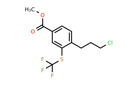 1806702-53-3 | Methyl 4-(3-chloropropyl)-3-(trifluoromethylthio)benzoate