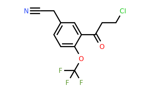 1806702-61-3 | 3-(3-Chloropropanoyl)-4-(trifluoromethoxy)phenylacetonitrile