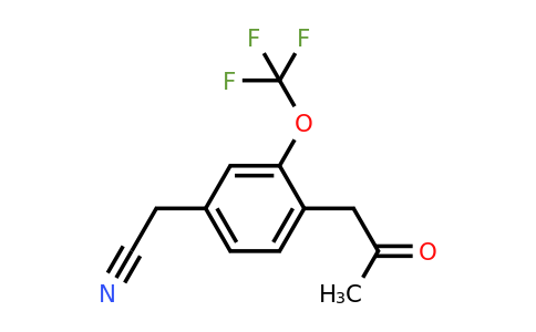 1806702-68-0 | 4-(2-Oxopropyl)-3-(trifluoromethoxy)phenylacetonitrile