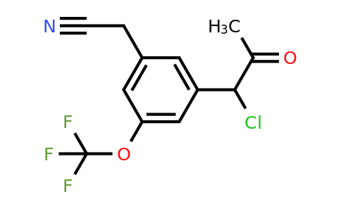 1806702-80-6 | 3-(1-Chloro-2-oxopropyl)-5-(trifluoromethoxy)phenylacetonitrile