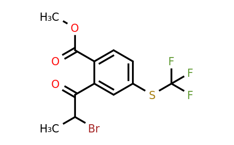 1806702-82-8 | Methyl 2-(2-bromopropanoyl)-4-(trifluoromethylthio)benzoate