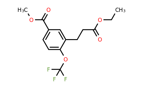 1806703-20-7 | Methyl 3-(3-ethoxy-3-oxopropyl)-4-(trifluoromethoxy)benzoate