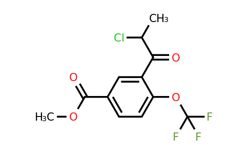 1806703-70-7 | Methyl 3-(2-chloropropanoyl)-4-(trifluoromethoxy)benzoate