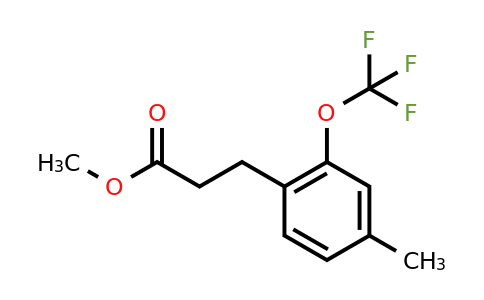 1806704-05-1 | Methyl 3-(4-methyl-2-(trifluoromethoxy)phenyl)propanoate