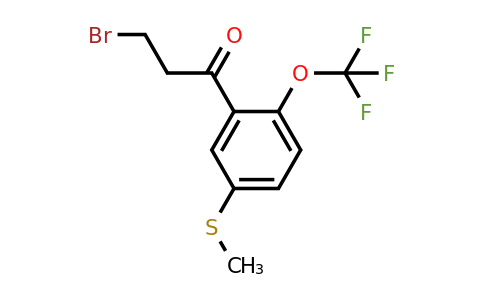 1806704-32-4 | 3-Bromo-1-(5-(methylthio)-2-(trifluoromethoxy)phenyl)propan-1-one