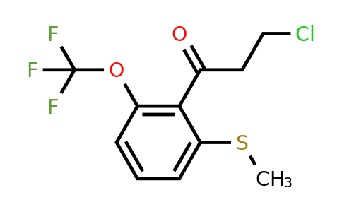 1806704-49-3 | 3-Chloro-1-(2-(methylthio)-6-(trifluoromethoxy)phenyl)propan-1-one