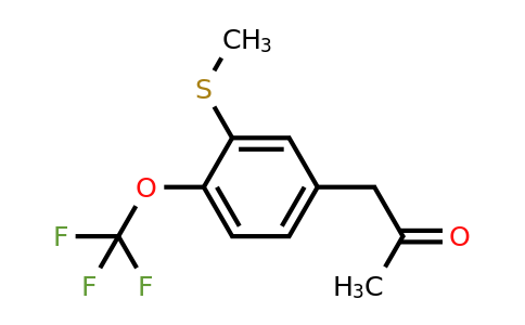 1806704-57-3 | 1-(3-(Methylthio)-4-(trifluoromethoxy)phenyl)propan-2-one