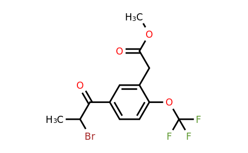 1806704-74-4 | Methyl 5-(2-bromopropanoyl)-2-(trifluoromethoxy)phenylacetate