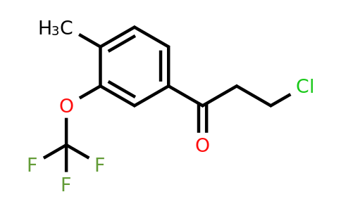 1806704-78-8 | 4-(3-Chloropropanoyl)-2-(trifluoromethoxy)toluene