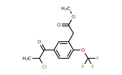 1806704-89-1 | Methyl 5-(2-chloropropanoyl)-2-(trifluoromethoxy)phenylacetate