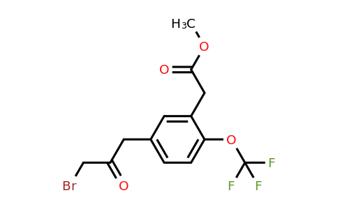 1806705-01-0 | Methyl 5-(3-bromo-2-oxopropyl)-2-(trifluoromethoxy)phenylacetate