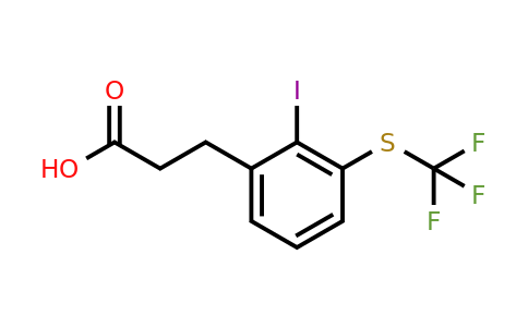 1806705-39-4 | 3-(2-Iodo-3-(trifluoromethylthio)phenyl)propanoic acid