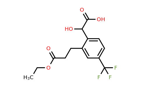 1806705-66-7 | 2-(3-Ethoxy-3-oxopropyl)-4-(trifluoromethyl)mandelic acid