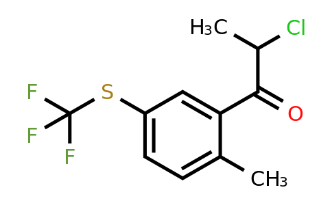 1806706-26-2 | 2-(2-Chloropropanoyl)-4-(trifluoromethylthio)toluene