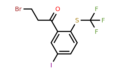 1806706-32-0 | 3-Bromo-1-(5-iodo-2-(trifluoromethylthio)phenyl)propan-1-one