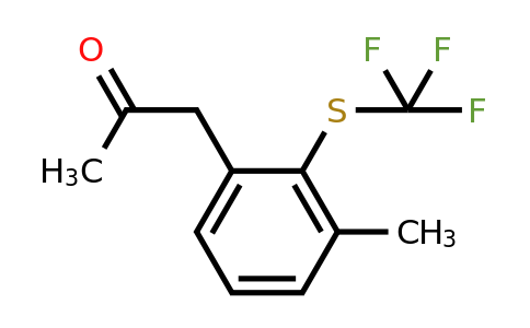1806706-47-7 | 3-(2-Oxopropyl)-2-(trifluoromethylthio)toluene