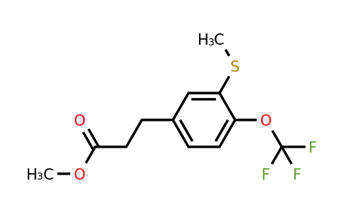 1806706-77-3 | Methyl 3-(3-(methylthio)-4-(trifluoromethoxy)phenyl)propanoate