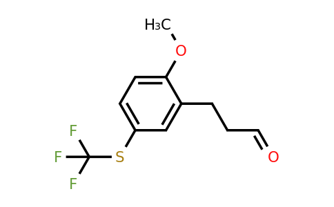 1806706-93-3 | 2-(3-Oxopropyl)-4-(trifluoromethylthio)anisole