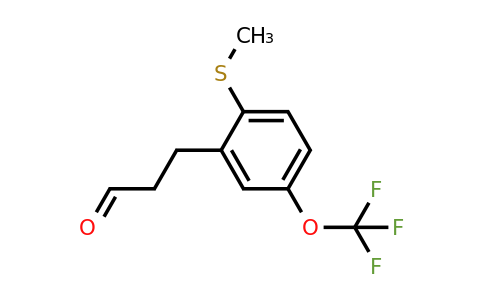 1806707-05-0 | 3-(2-(Methylthio)-5-(trifluoromethoxy)phenyl)propanal