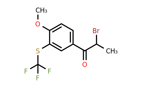 1806707-11-8 | 4-(2-Bromopropanoyl)-2-(trifluoromethylthio)anisole