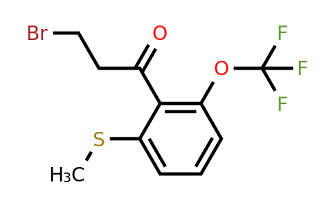 1806707-58-3 | 3-Bromo-1-(2-(methylthio)-6-(trifluoromethoxy)phenyl)propan-1-one