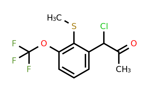 1806708-09-7 | 1-Chloro-1-(2-(methylthio)-3-(trifluoromethoxy)phenyl)propan-2-one