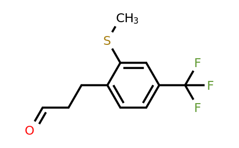 1806708-31-5 | 3-(2-(Methylthio)-4-(trifluoromethyl)phenyl)propanal